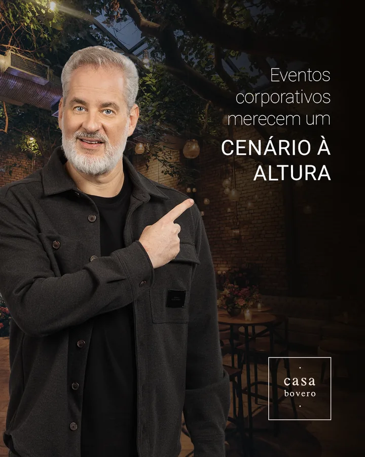 Dan Stulbach aponta para o salão: eventos corporativos merecem um cenário à altura